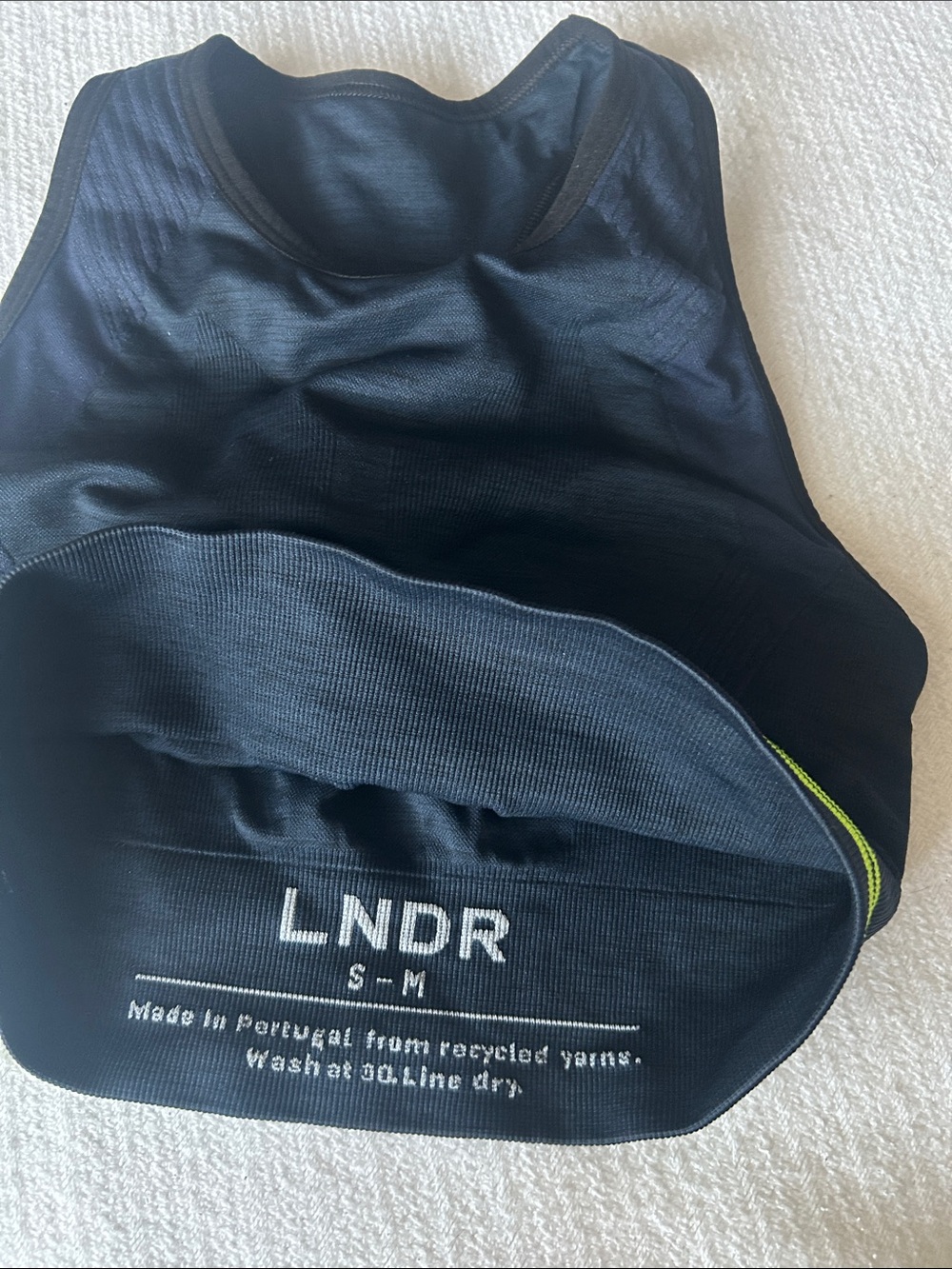 LNDR Black Racerback Sports Tank Top - Black